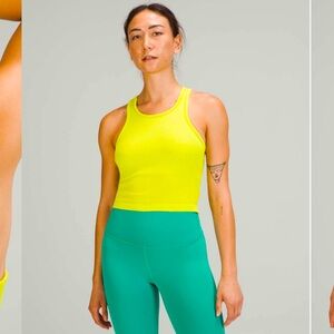 Lululemon Ebb to Street Racerback Crop Tank Top size 10